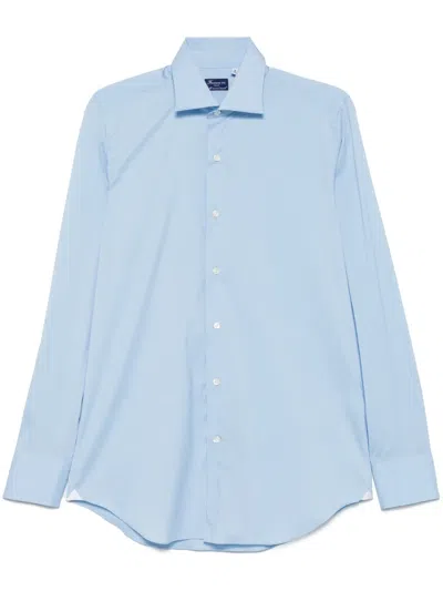 Finamore 1925 Napoli Milano Shirt In Blue