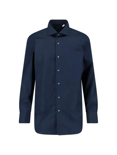 Finamore 1925 Napoli Milano Shirt In Blue
