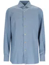Finamore 1925 Napoli Milano Shirt In Blue