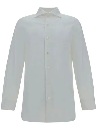 Finamore 1925 Napoli Milano-simone Z Tondo Shirt In Gray