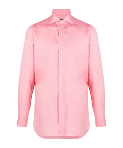 FINAMORE 1925 NAPOLI PLAIN LONG-SLEEVE SHIRT
