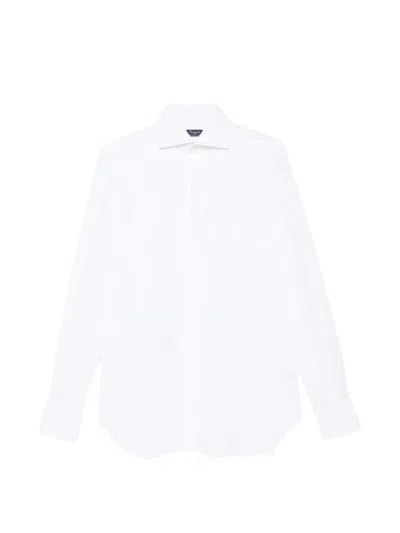 Finamore 1925 Napoli Pleated-texture Shirt In White