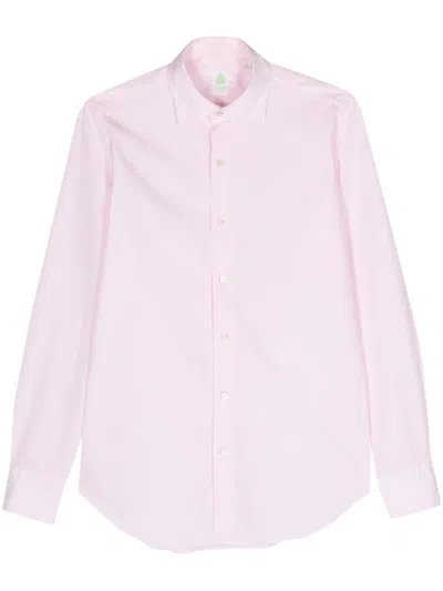 Finamore 1925 Napoli Classic-collar Cotton Shirt In Pink