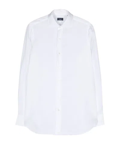 FINAMORE 1925 NAPOLI SEMI-SHEER LONG-SLEEVE SHIRT