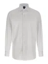 Finamore 1925 Timeless White Button-down Shirt With Structured Collar In White