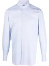Finamore 1925 Napoli Spread-collar Cotton Shirt In Blue