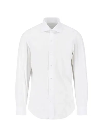 Finamore 1925 Napoli Spread-collar Shirt In White