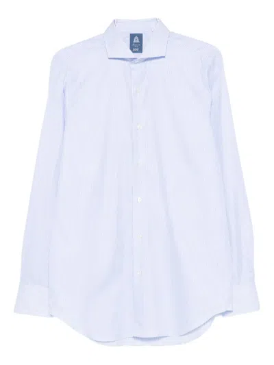 Finamore 1925 Napoli Striped-pattern Shirt In White