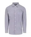 Finamore 1925 Napoli Striped Shirt In Gray