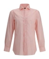 Finamore 1925 Napoli Striped Shirt In Nude