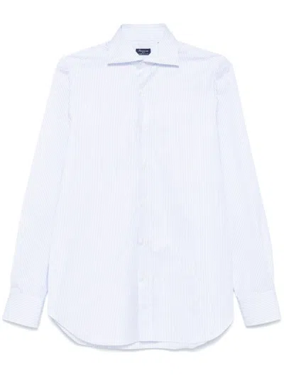 Finamore 1925 Napoli Striped Shirt In White