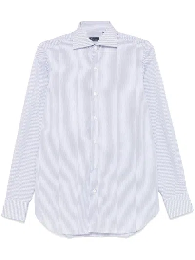 Finamore 1925 Napoli Striped Shirt In White