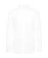 Finamore 1925 Napoli Slim Fit Flannel Shirt In White