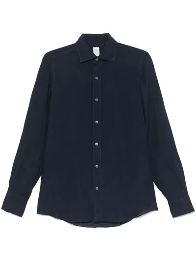 Finamore 1925 Napoli Tokyo Shirt In Blue