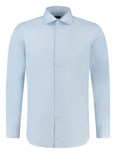 Finamore 1925 Napoli Travel Button-up Shirt In Blue