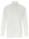 Finamore 1925 Timeless White Button-down Shirt With Structured Collar In White