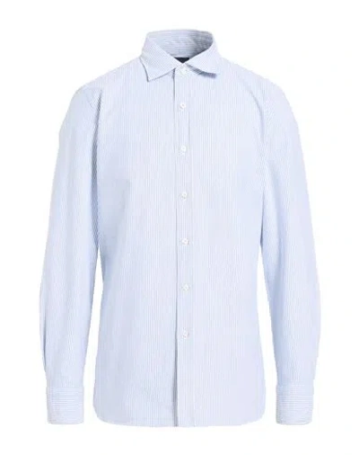 Finamore 1925 Per Frans Boone Man Shirt Midnight Blue Size Xl Cotton, Elastane