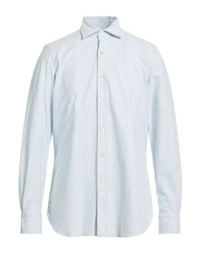 Finamore 1925 Per Frans Boone Man Shirt Sky Blue Size Xl Cotton, Elastane