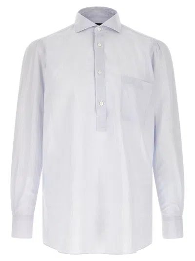 Finamore 1925 Porto Shirt And Blouse Light Blue