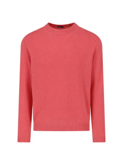Finamore 1925 Wool And Cashmere Sweater In Rosa