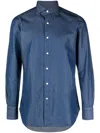 Finamore 1925 Finamore Regular Fit Denim Shirt In Blue