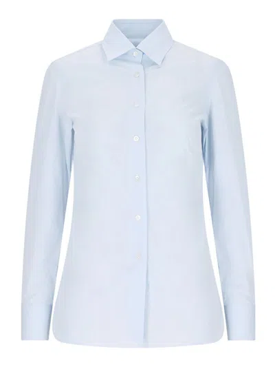 Finamore 1925 Classic Shirt In Blue