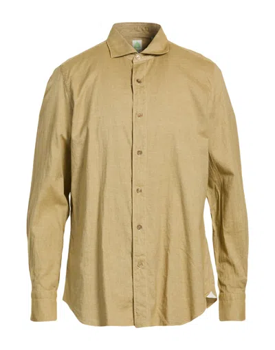 Finamore 1925 Shirt In Mustard