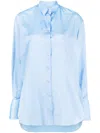 FINAMORE 1925 SKY BLUE COTTON SHIRT