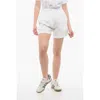 Finamore 1925 Solid Color Linen And Cotton Shorts With Elastic Waistband