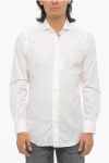 FINAMORE 1925 SOLID COLOR POPLIN COTTON SHIRT