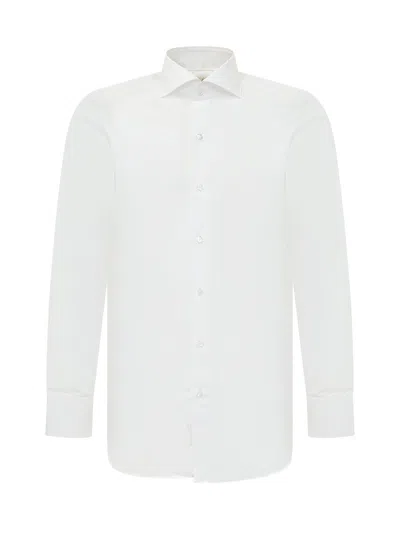 Finamore 1925 Sophisticated Mini Fit Button-up Shirt In White