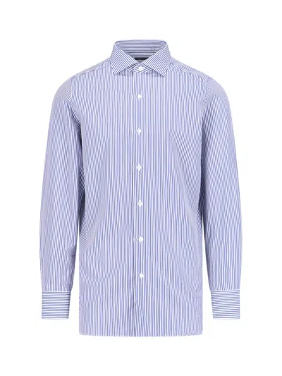 Finamore 1925 Stripe Shirt In White
