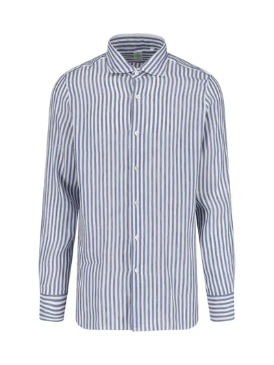 Finamore 1925 Striped Shirt In Multi