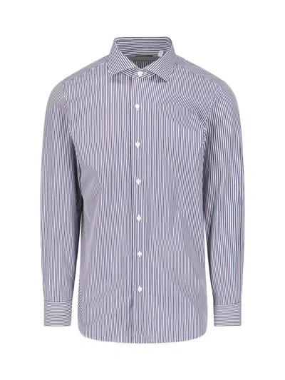 Finamore 1925 Striped Shirt In Multi