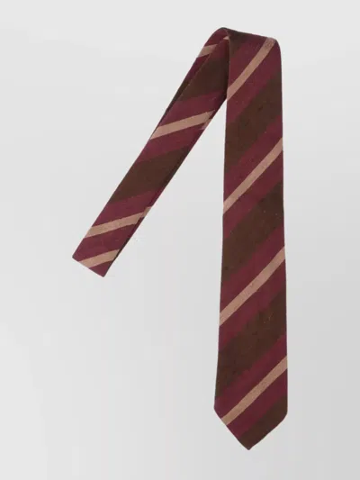 FINAMORE 1925 STRIPED TIES IN TEXTURED FABRIC