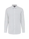 Finamore 1925 Timeless White Button-down Shirt With Structured Collar In White