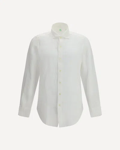 Finamore 1925 Tokyo Slim Fit Sports Shirt In White