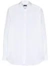 Finamore 1925 Finamore Classic White Cotton Shirt With Traditional Collar