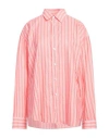 Finamore 1925 Woman Shirt Salmon Pink Size 8 Cotton In Pink