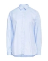 Finamore 1925 Woman Shirt Sky Blue Size 8 Cotton