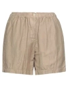 Finamore 1925 Silk And Cotton Shorts In Beige