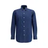Finamore 1925 Finamore Tailored Long-sleeved Cotton Shirt With Classic Collar