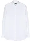 Finamore 1925 Finamore Classic White Cotton Shirt With Traditional Collar