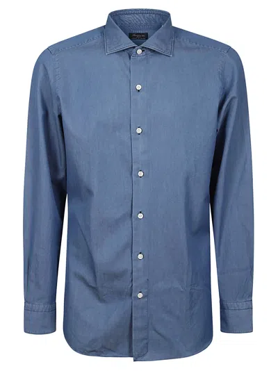 Finamore Denim Shirt In Blue