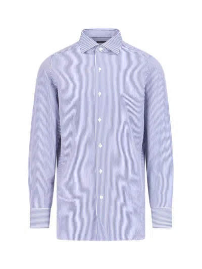 Finamore 1925 Finamore Milano' Striped Shirt – Blue/white