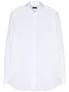 Finamore 1925 Finamore Classic White Cotton Shirt With Traditional Collar
