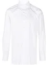 Finamore 1925 Finamore Classic White Cotton Shirt With Traditional Collar