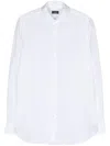 Finamore 1925 Finamore Classic White Cotton Shirt With Traditional Collar