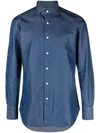 Finamore 1925 Finamore Napoli Cotton Shirt In Blue