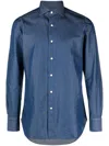 Finamore 1925 Finamore Napoli Cotton Shirt In Blue
